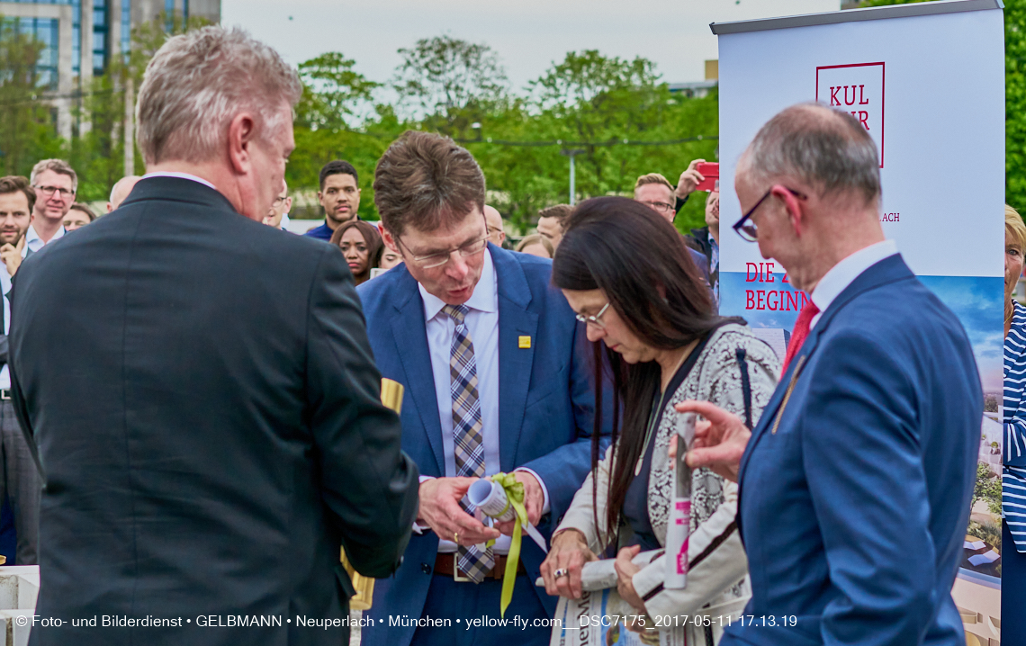 11. Mai 2017 - Grundsteinlegung für die LOGE und dem Kulturquadrat in Neuperlach